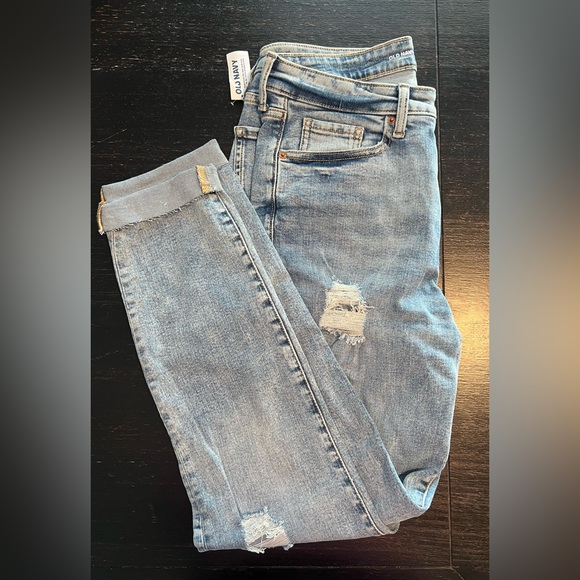 Old Navy High-Waisted OG Straight Ripped Ankle Jeans - Picture 5 of 5